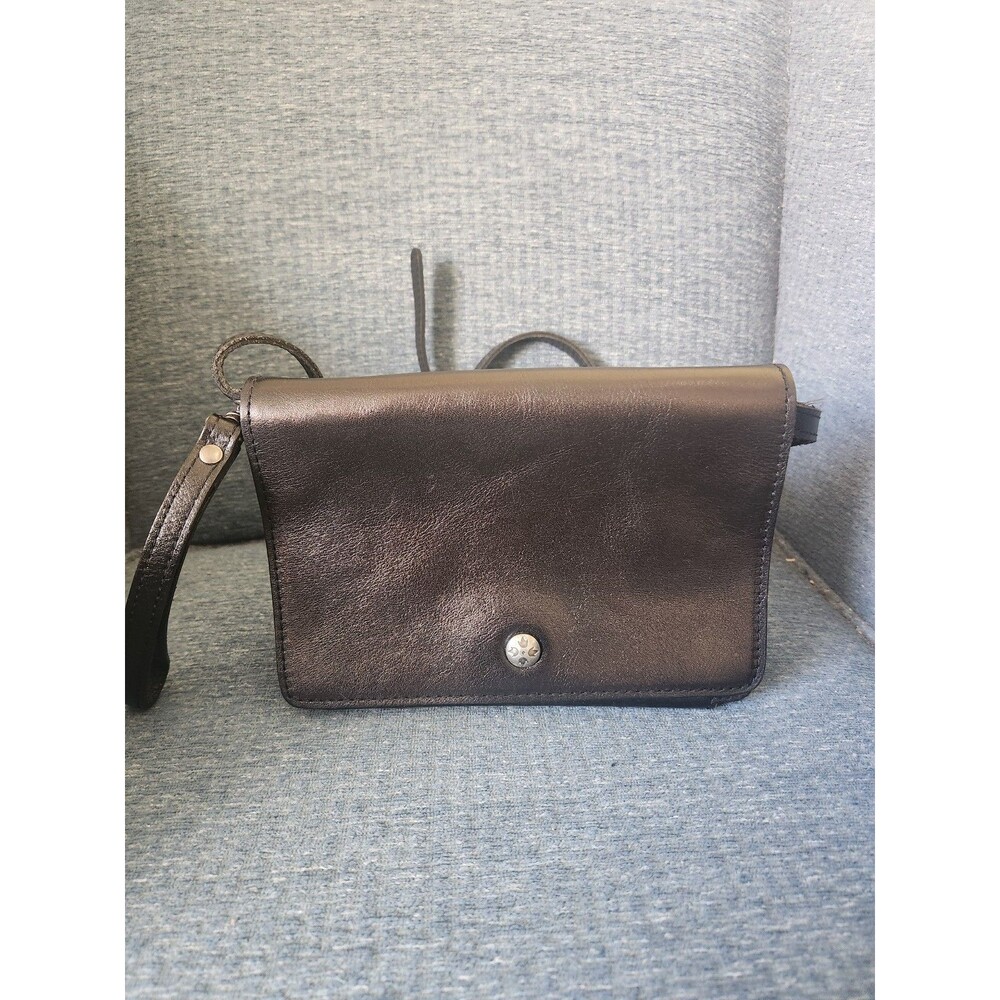 Patricia Nash Black Leather Crossbody Bag